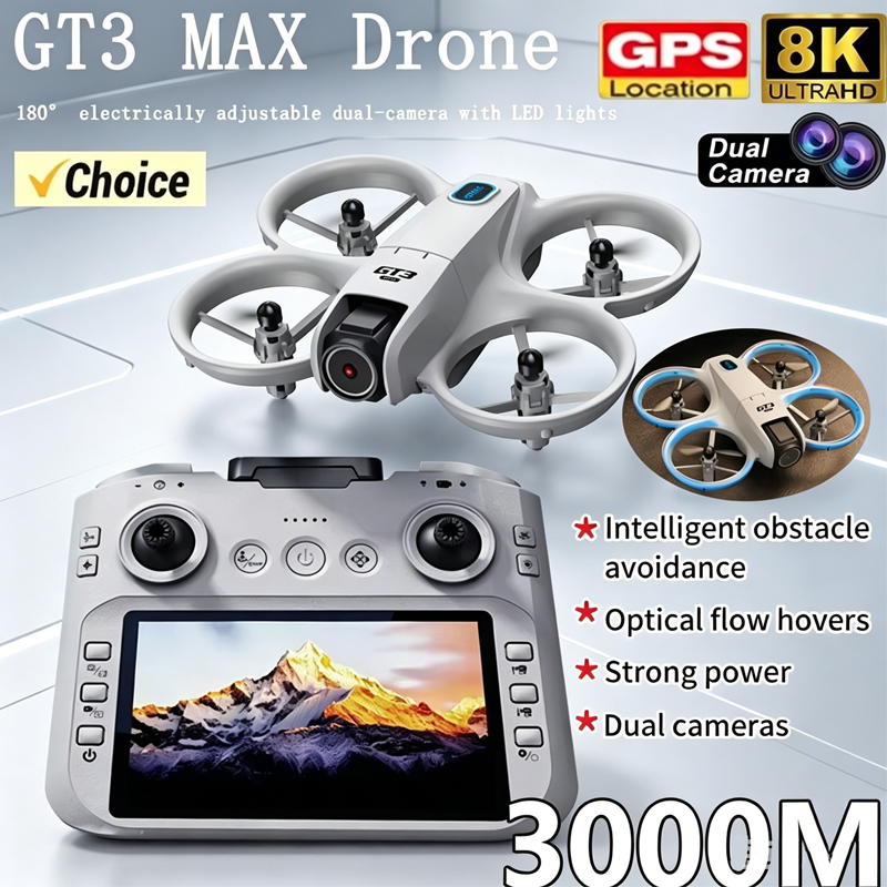 Drone Camera Wide Angle - Drone RC 2026 GT3Max HD 8K