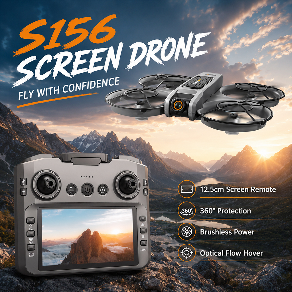 Drone Camera Mount - ZNLYRION S156 RC Drone 8K Dual