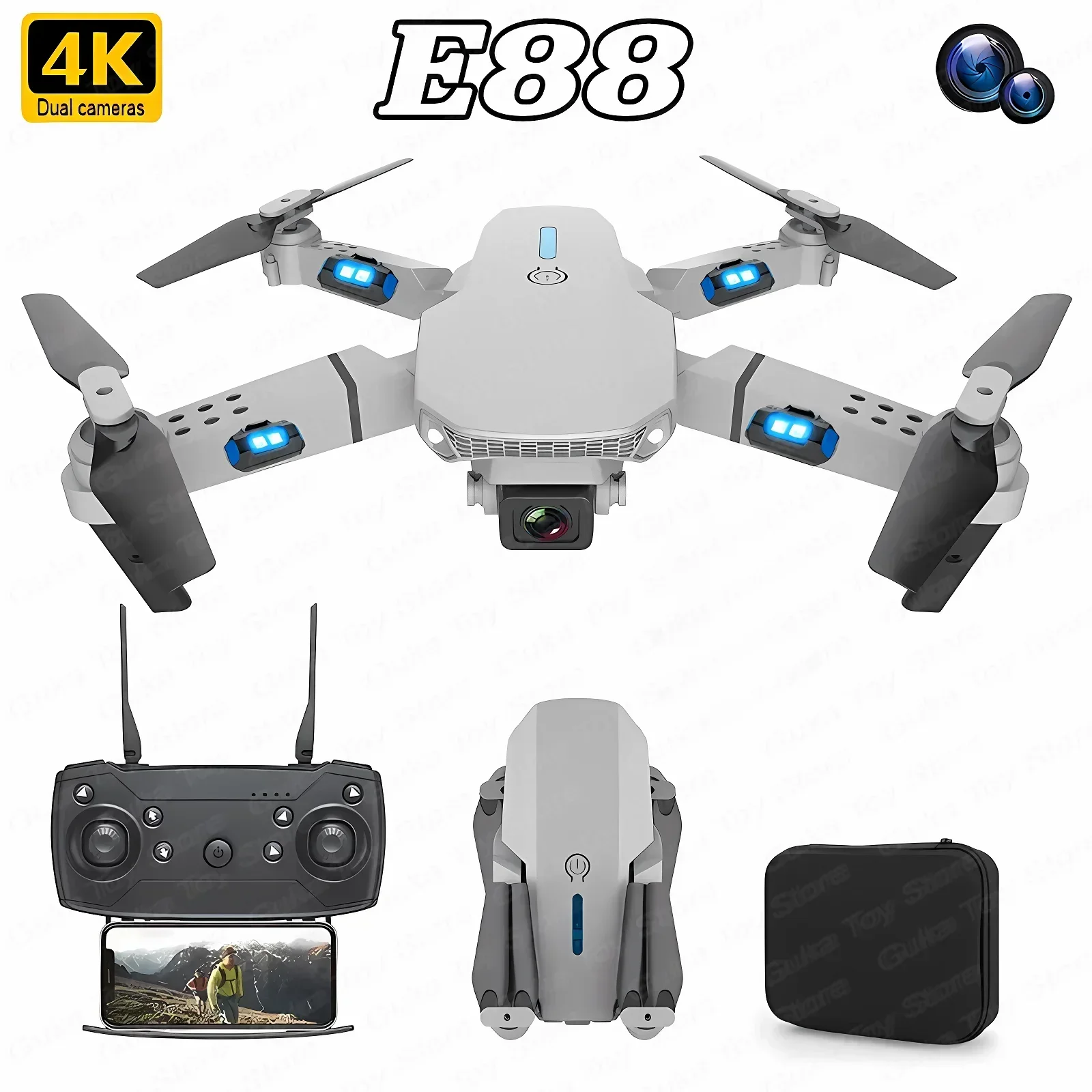 Drone Camera Wide Angle - E88 Pro Drone FPV kamera sudut