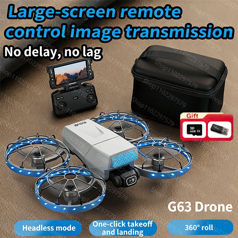Drone Camera Vlog - Pesawat RC G63 WIFI Sensor Aliran