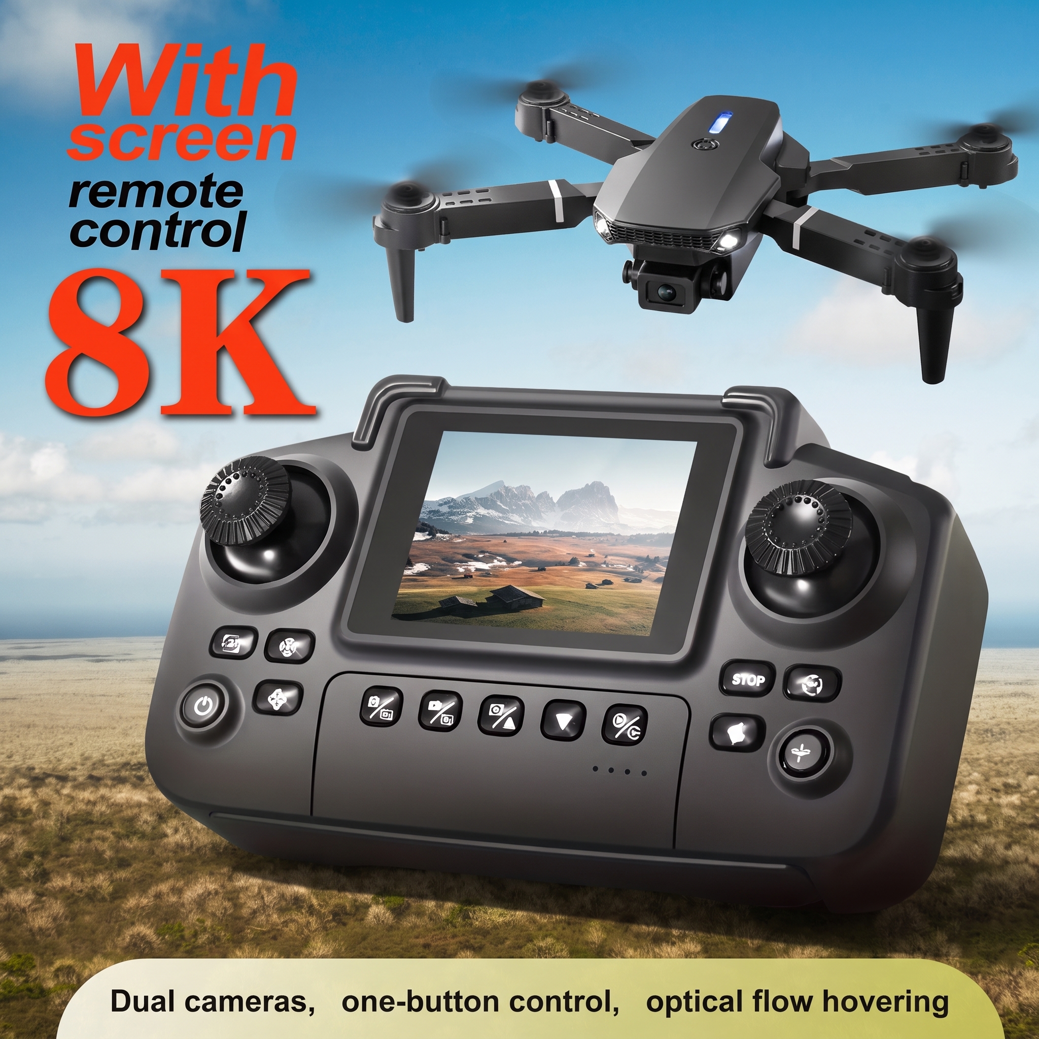 Drone Camera Night Vision - Drone Lipat E88PRO MAX 2026 yang