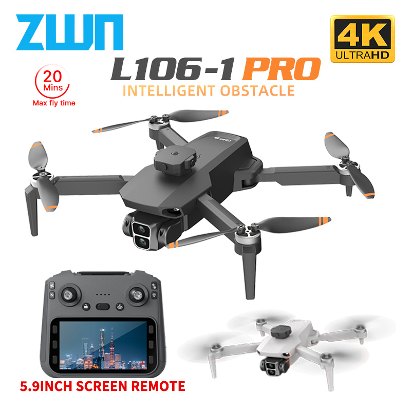 Drone Camera Professional - L106-1PRO Drone Profesional GPS dengan Layar