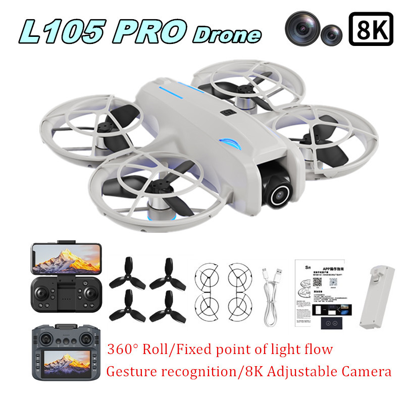Drone Camera Professional - Drone L105 PRO Duel Lensa 8k
