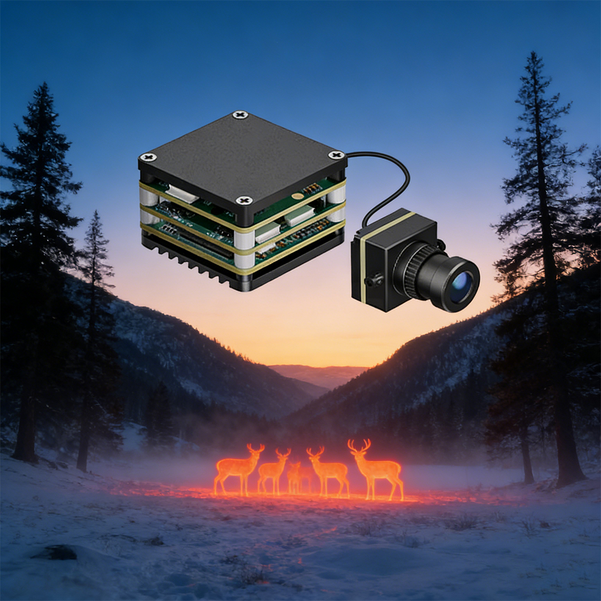 Drone Camera Thermal - 2026 New AI VisionCube S Modul