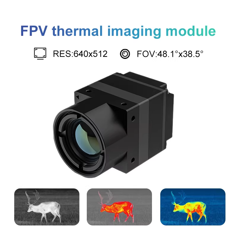 Drone Camera Thermal - Kamera Termal FPV Antarmuka CVBS 256/384/640