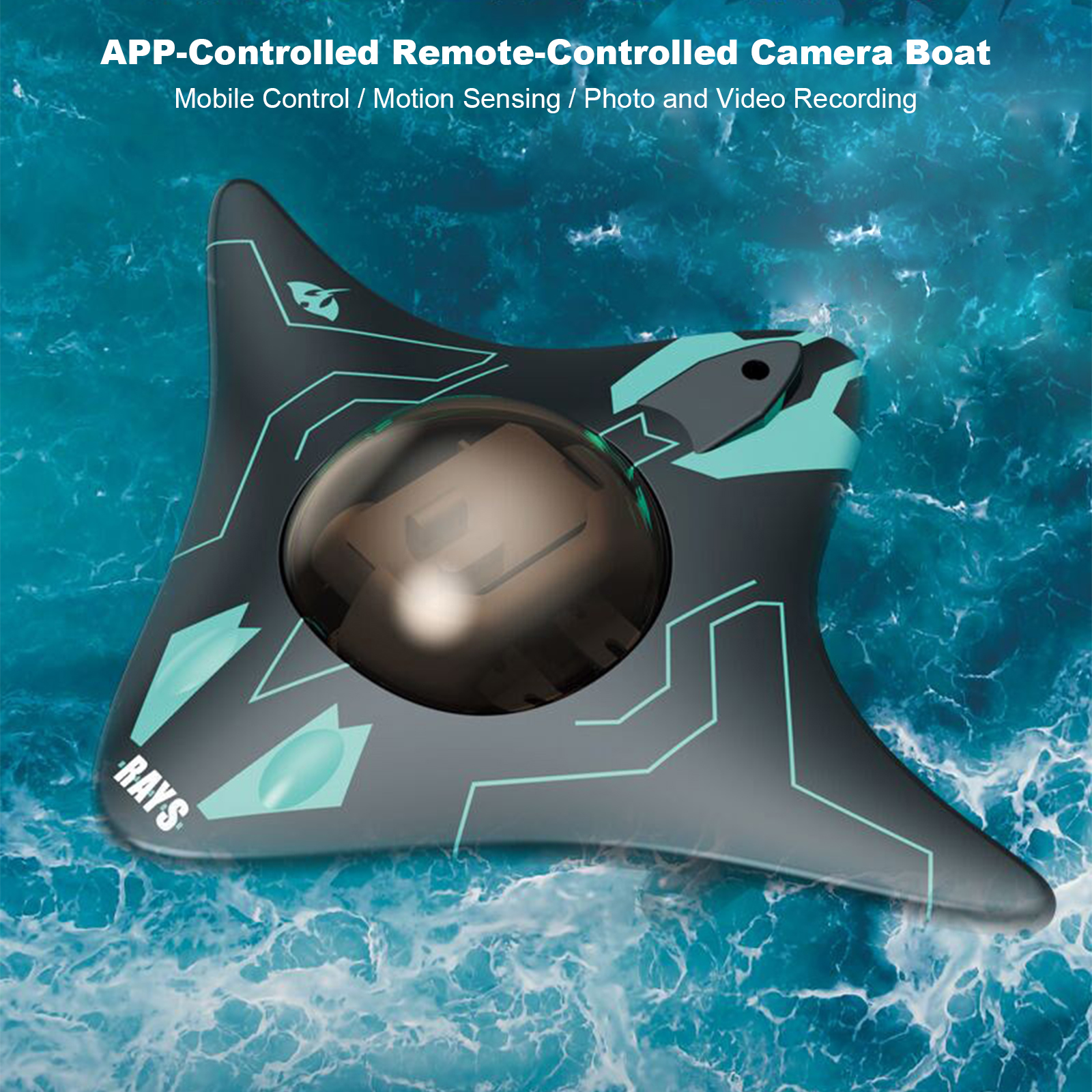 Perahu RC dengan Kontrol Aplik - Drone Camera Waterproof ulasan dan harga