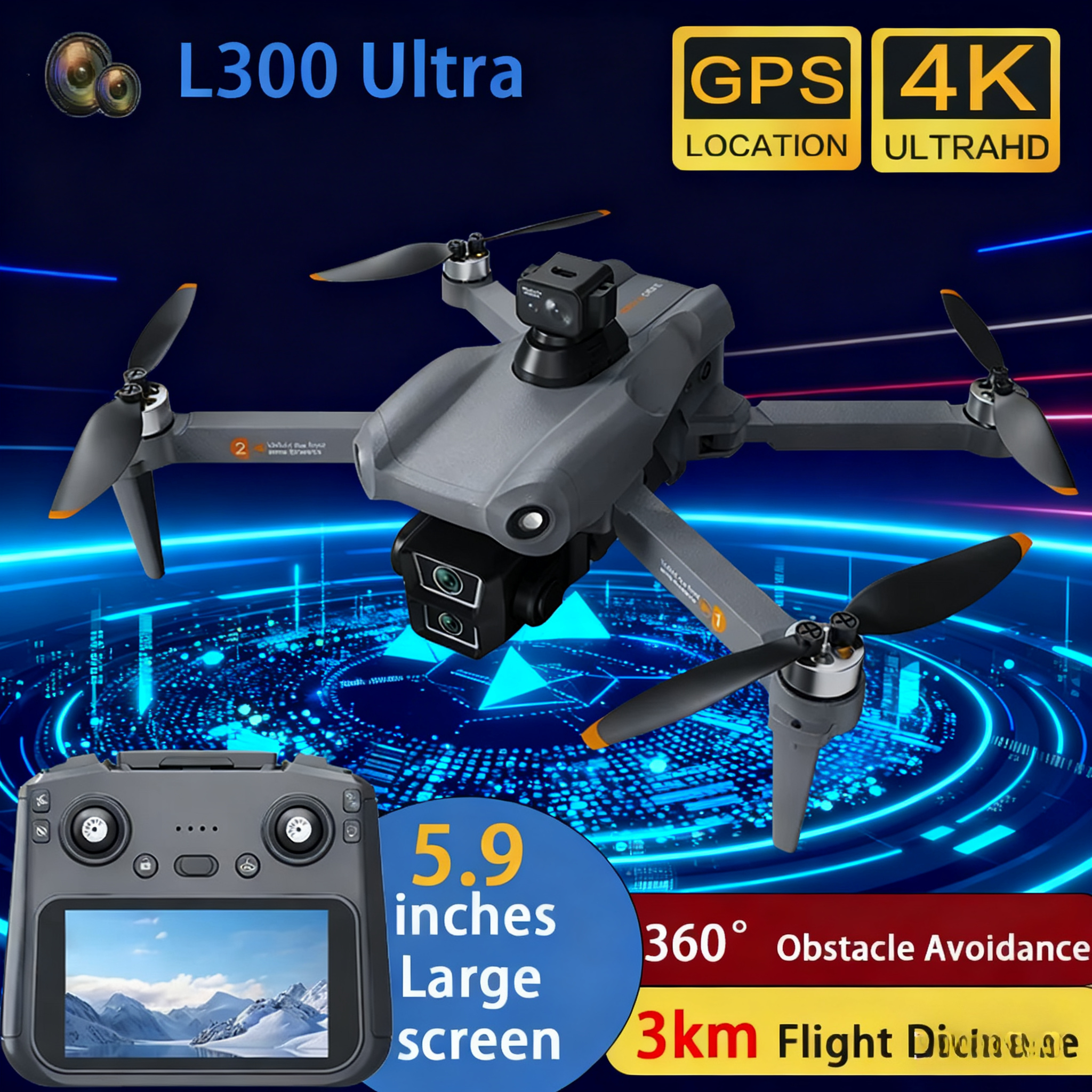 Drone Profesional L300 Ultra K - Drone Camera Wide Angle ulasan dan harga