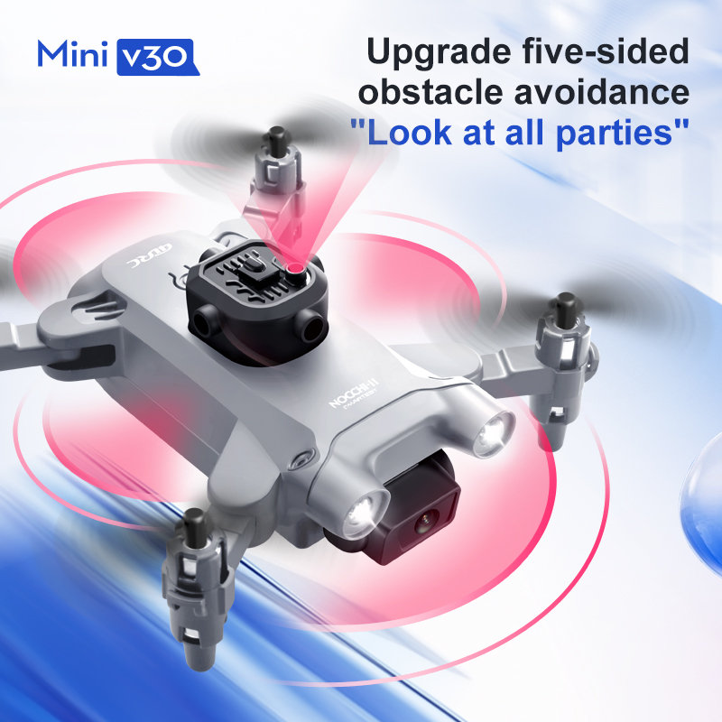 Drone FPV Mini V30 WiFi, Quadc - Drone Camera Wide Angle ulasan dan harga