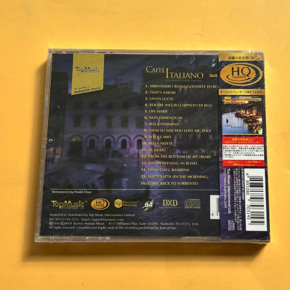 CD Musik Kopi Italia yang Mene - Drone Camera Stabilized ulasan dan harga
