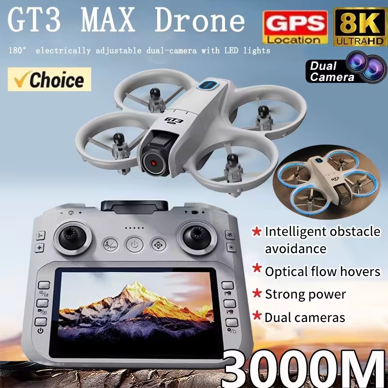Drone RC 2026 GT3Max HD 8K den - Drone Camera Wide Angle ulasan dan harga