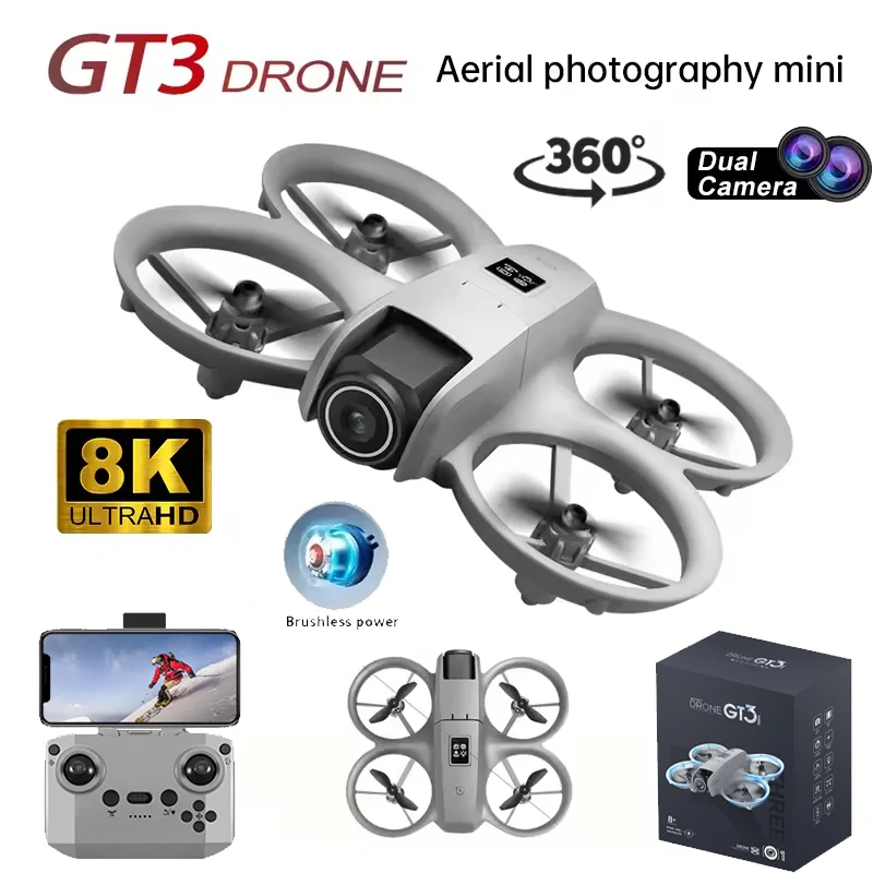 Drone GT3 Asli 8K GPS HD Fotog - Drone Camera With Gimbal ulasan dan harga
