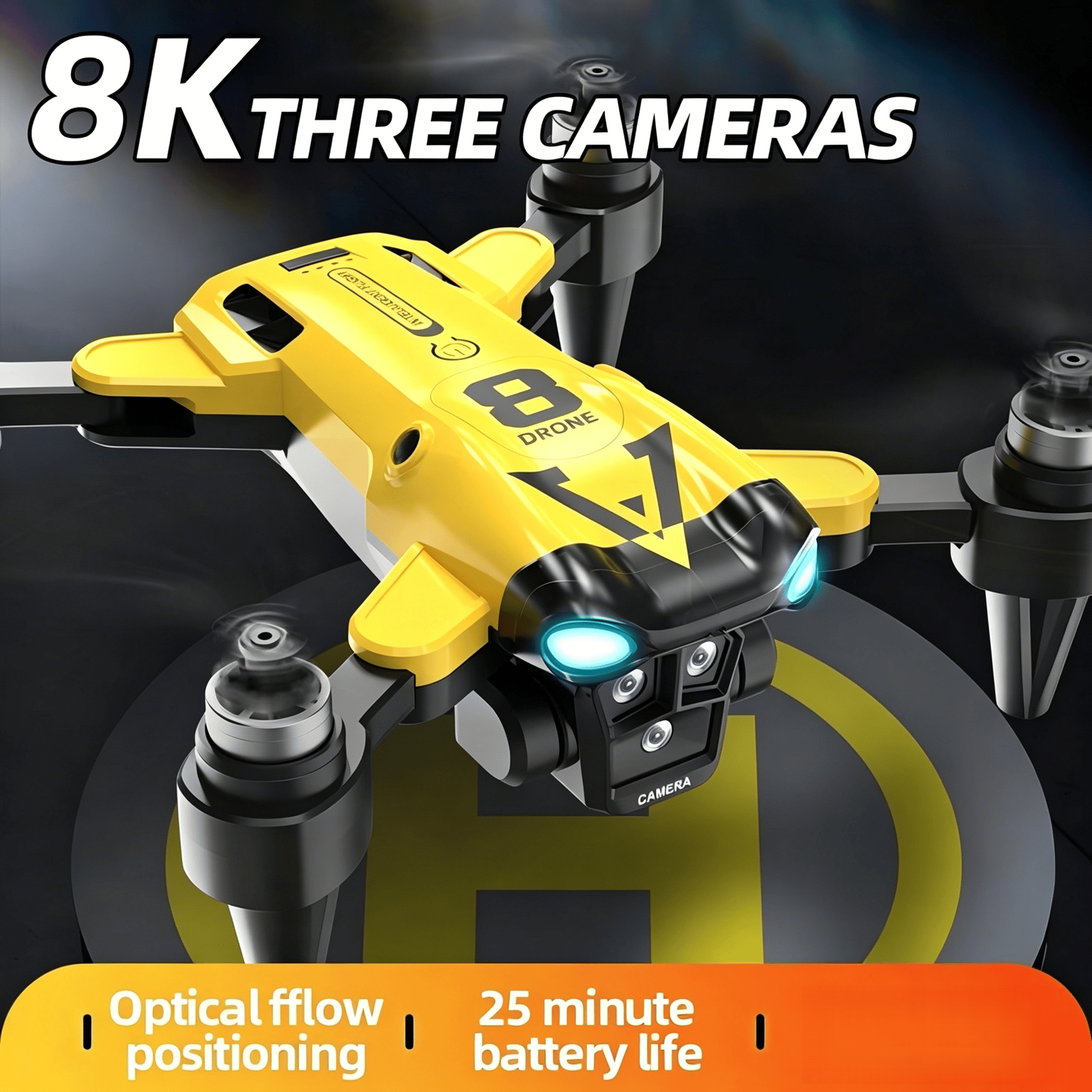 Quadcopter Baru dengan Tiga Ka - Drone Camera Mount ulasan dan harga