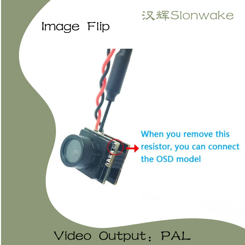 Slonwake 5.8G 48CH 25mW FPV VT - Drone Camera Wide Angle ulasan dan harga