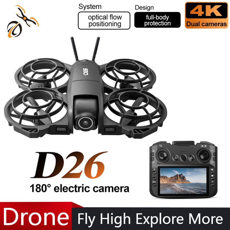 Drone D26 4K Aerial HD 180 °   - Drone Camera Night Vision ulasan dan harga