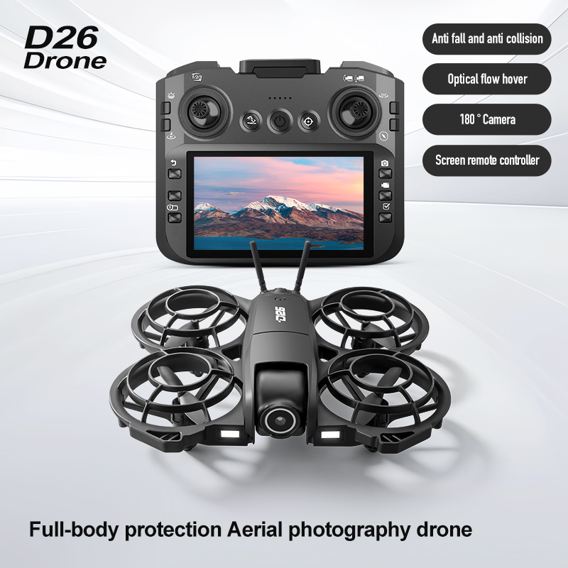 Drone D26 4K Aerial HD 180 °   - Drone Camera Night Vision ulasan dan harga