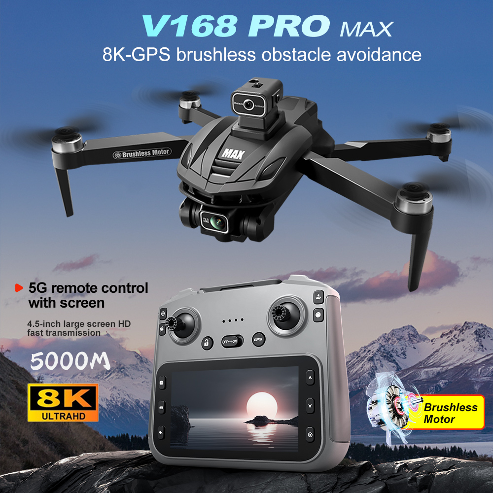 V168 PRO Max GPS Drone 8K Prof - Drone Camera Professional ulasan dan harga