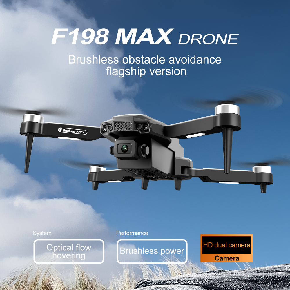 F198 Drone kamera ganda profes - Drone Camera Wide Angle ulasan dan harga