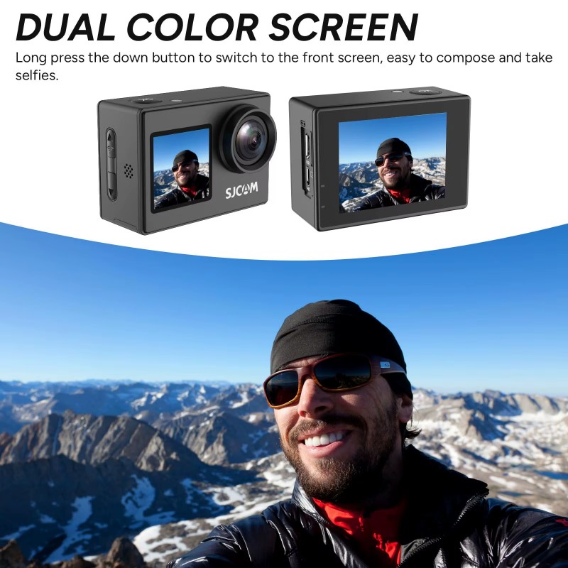 Kamera Helm Dual Screen-SJ4000 - Drone Camera Action ulasan dan harga