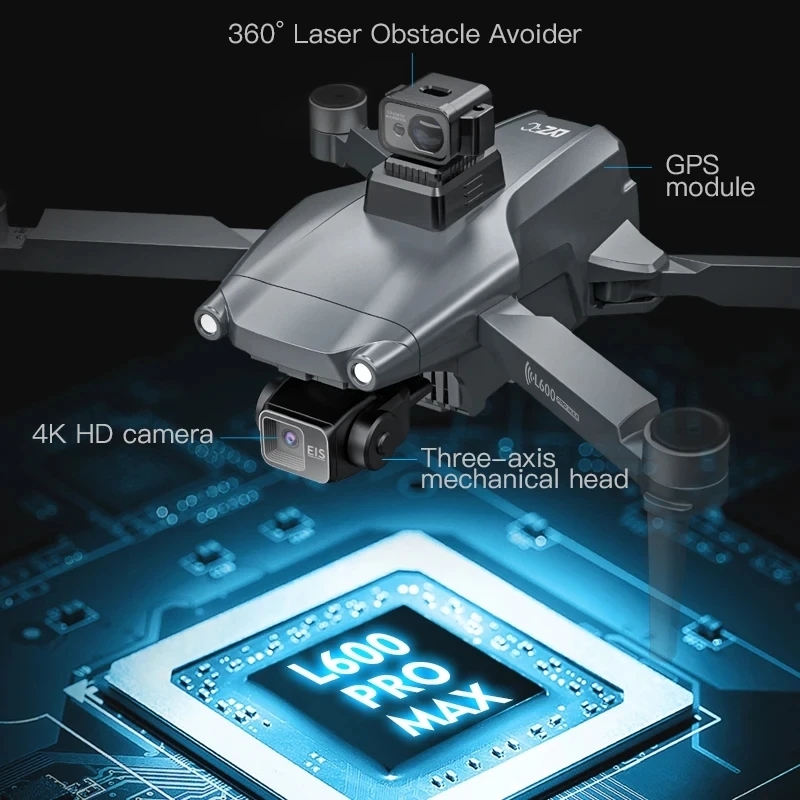 L600 PRO MAX Drone GPS profesi - Drone Camera Wide Angle ulasan dan harga