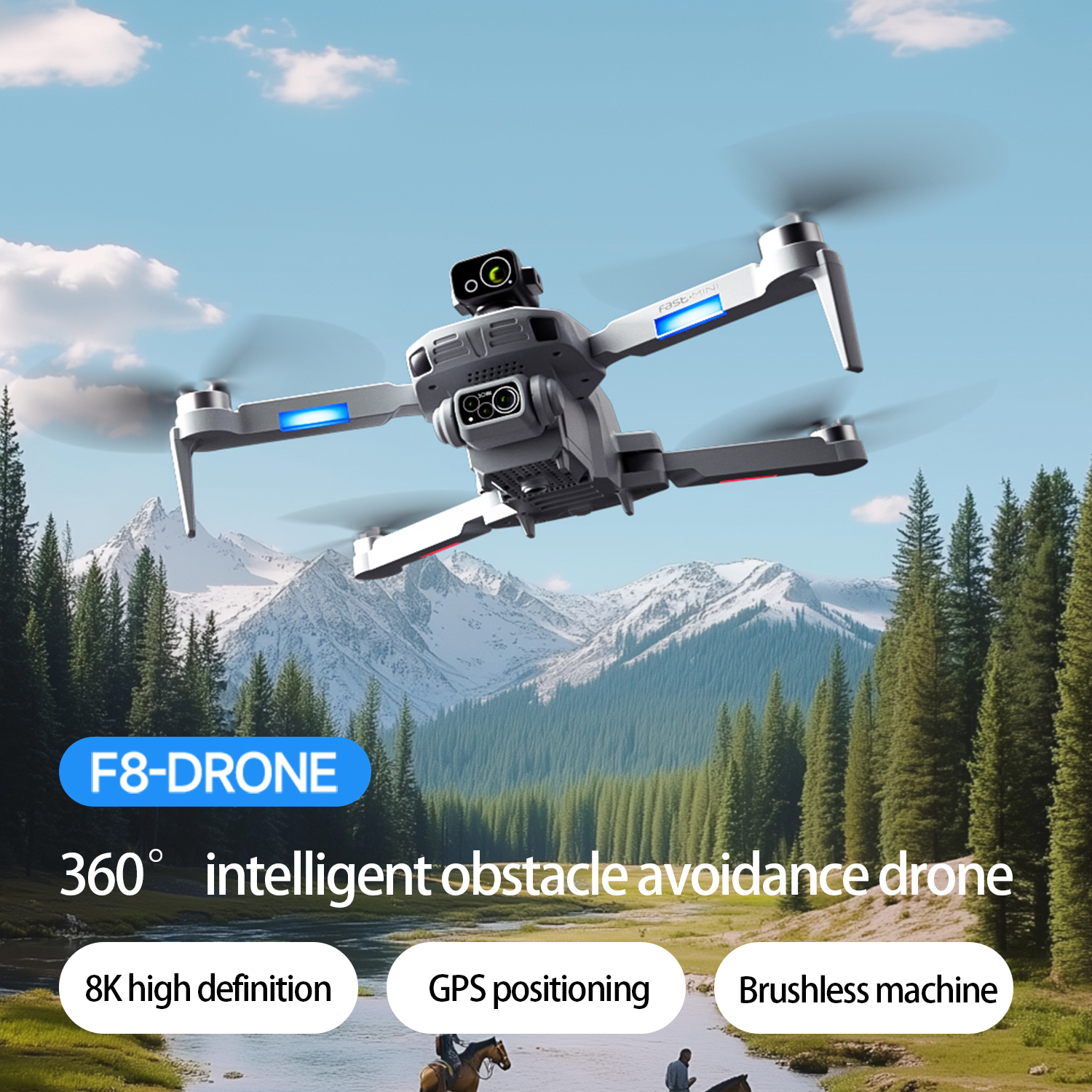 Drone Profesional F8 MAX GPS d - Drone Camera Professional ulasan dan harga