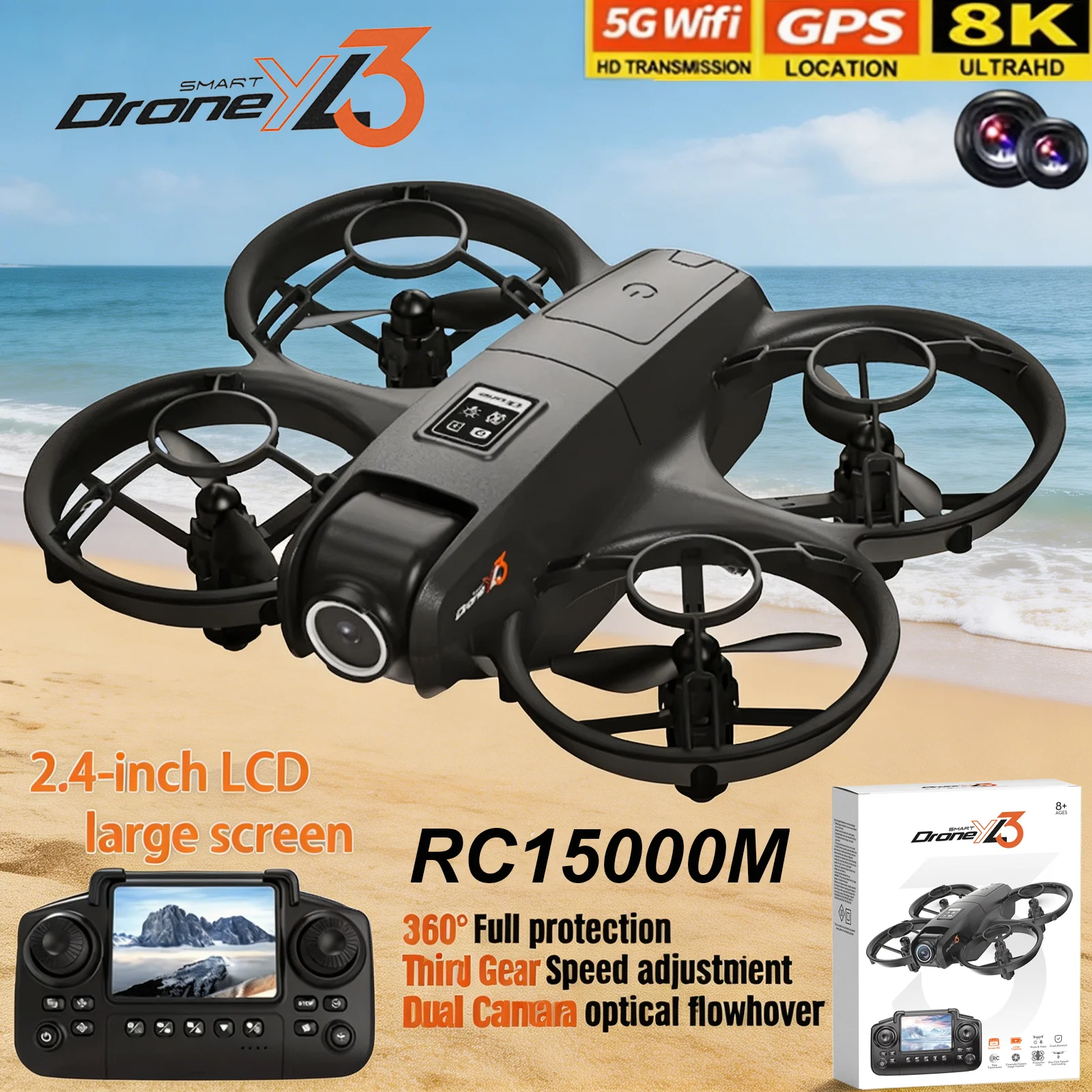 Drone RC YL3 Baru 8K 1080P Sud - Drone Camera Wide Angle ulasan dan harga