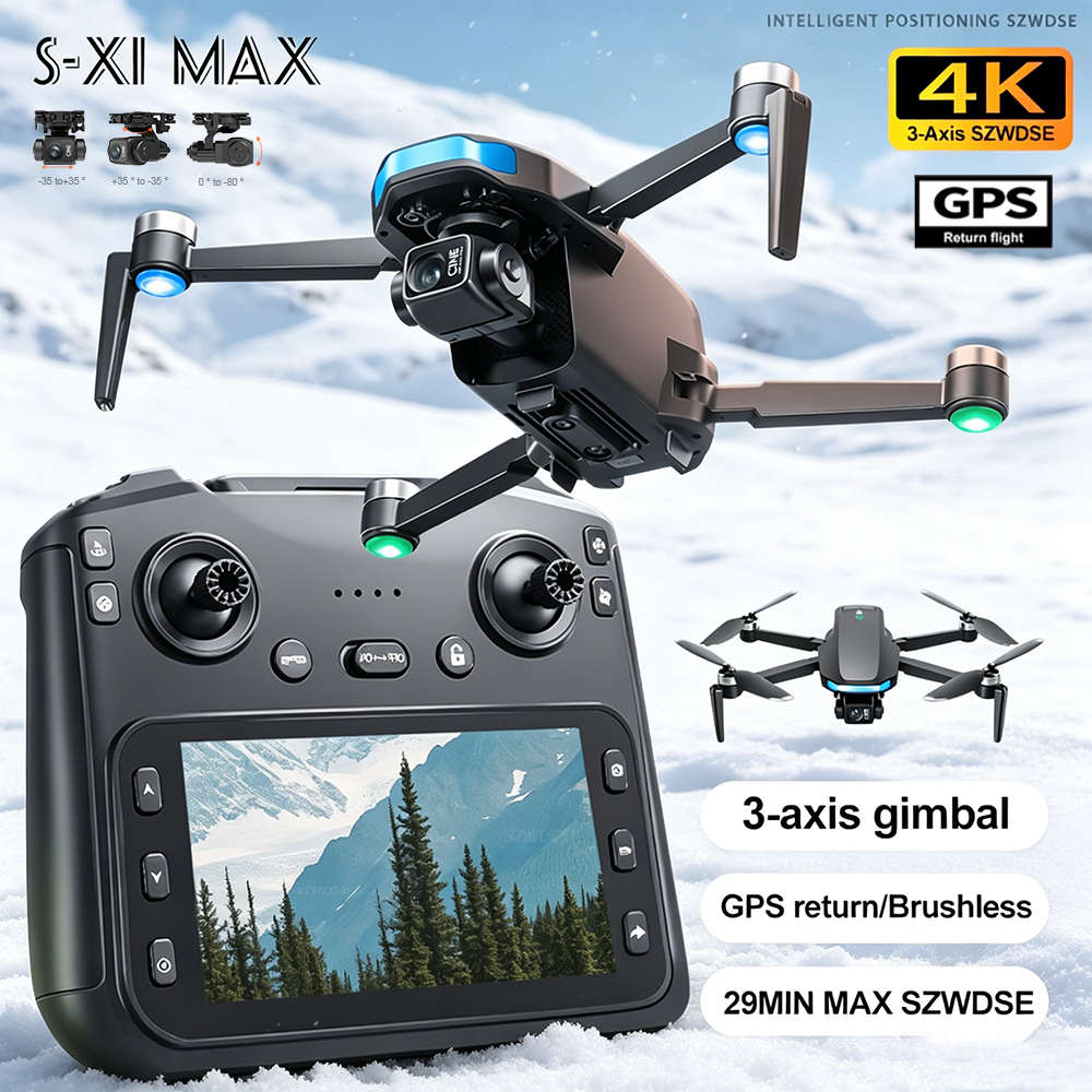 Drone Baru S-X1 MAX GPS 8K Pro - Drone Camera Professional ulasan dan harga