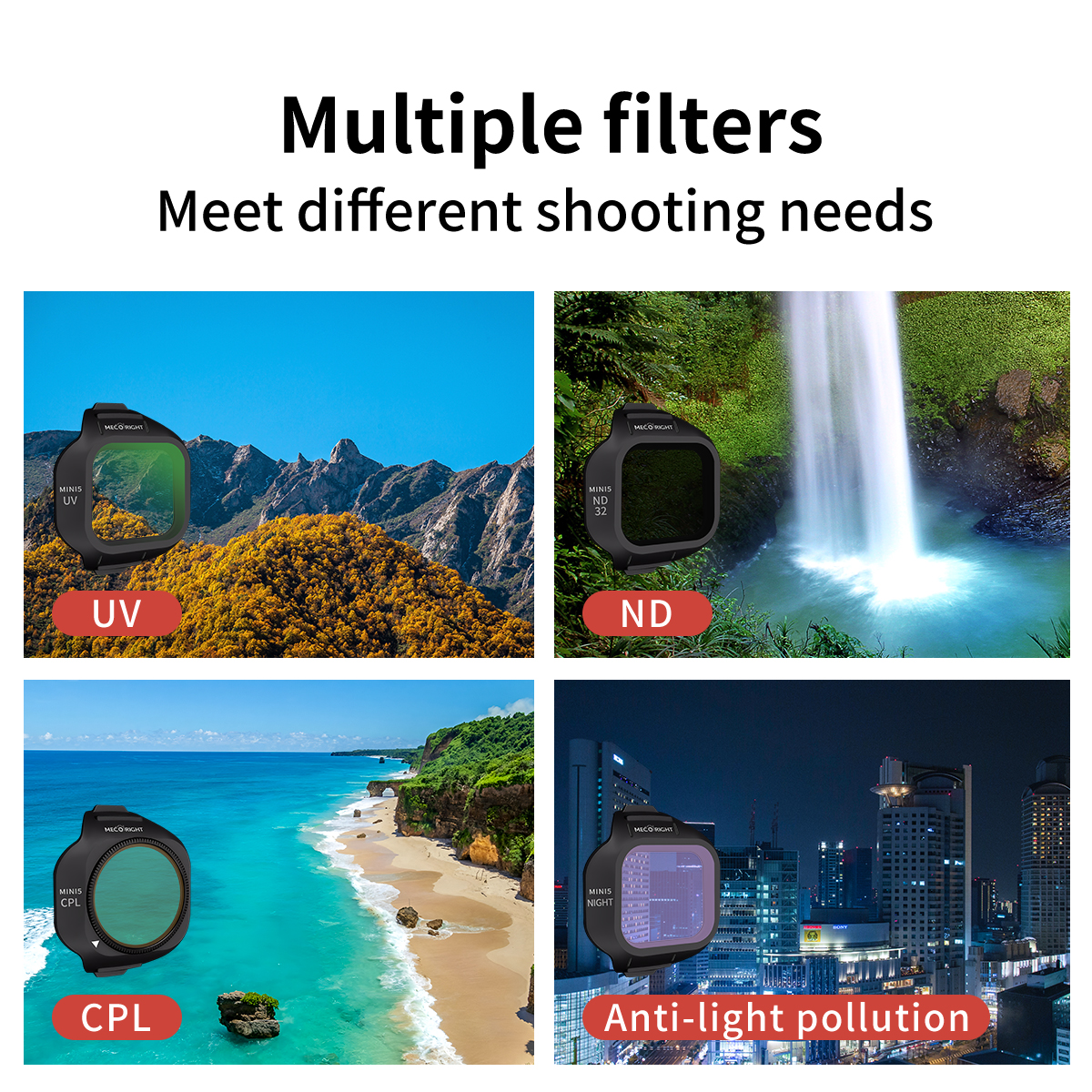 Mecoright Mengaplikasikan Set  - Drone Camera Filter ulasan dan harga